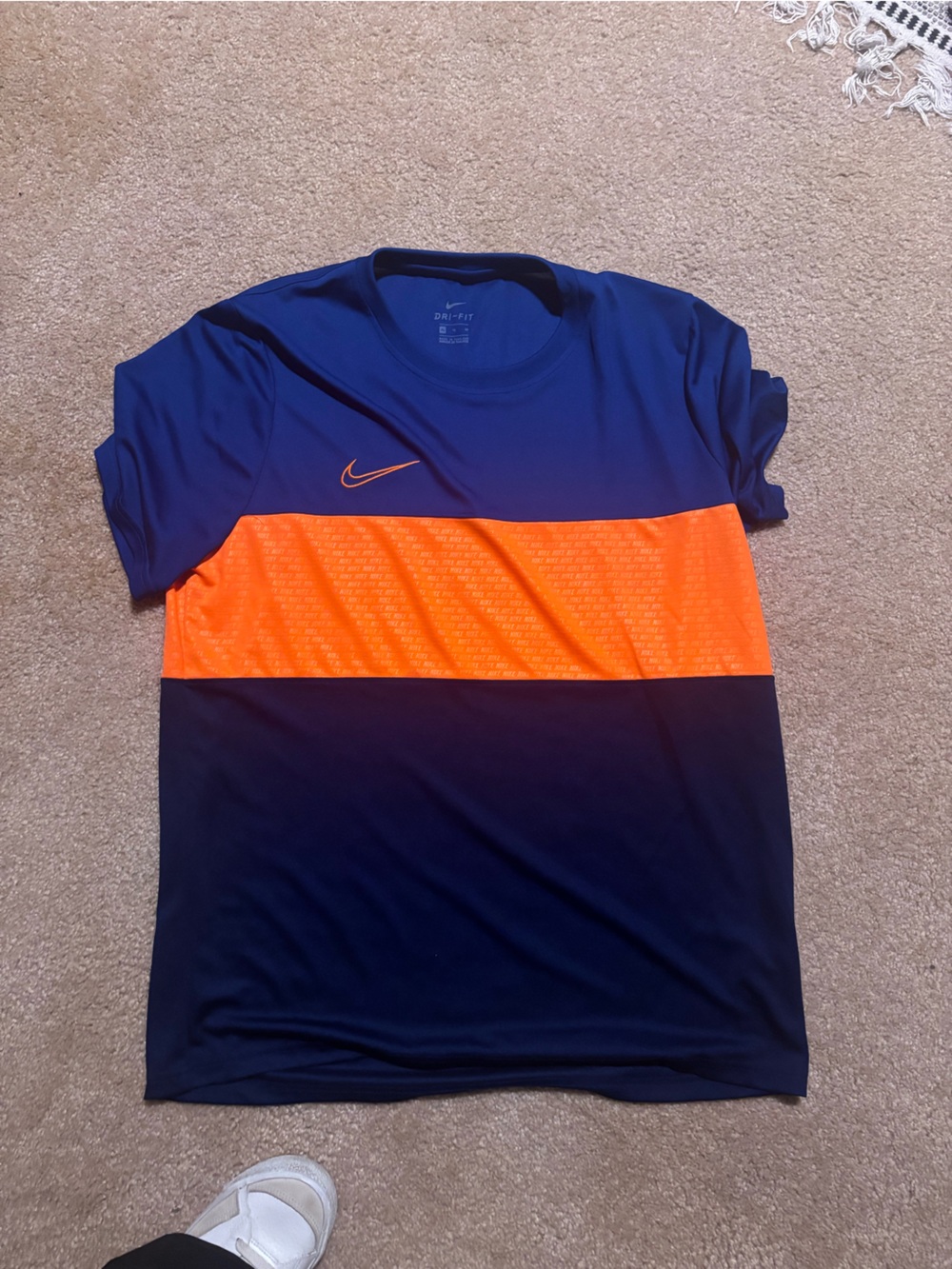 Nike Men’s Blue & Orange Athletic Tee